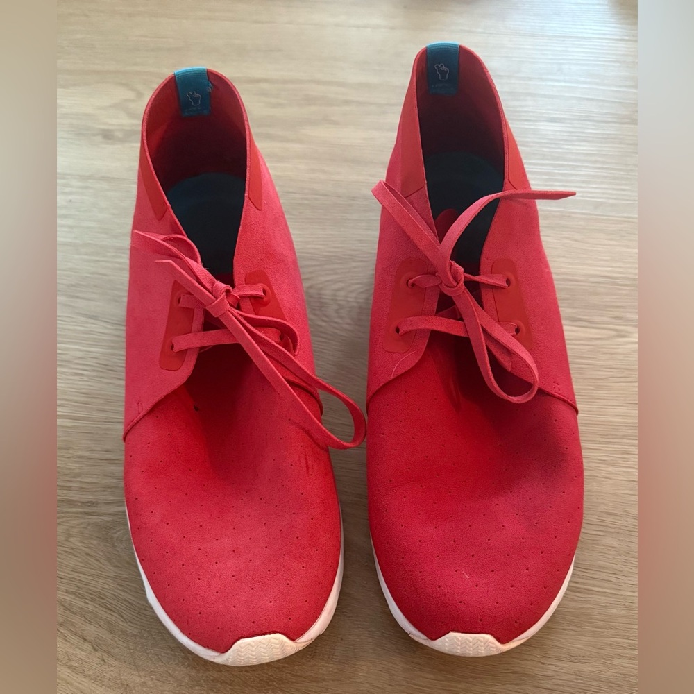 Native Men Apollo Chukka In Torch Red/Shell White… - image 2